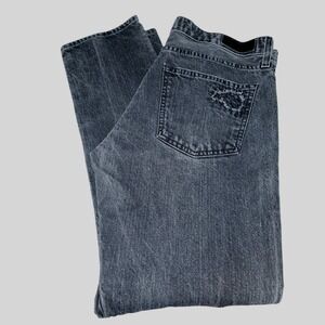 BIG STAR Billie Boyfriend Jeans Gray Black Wash Distressed Denim Women's Size 29